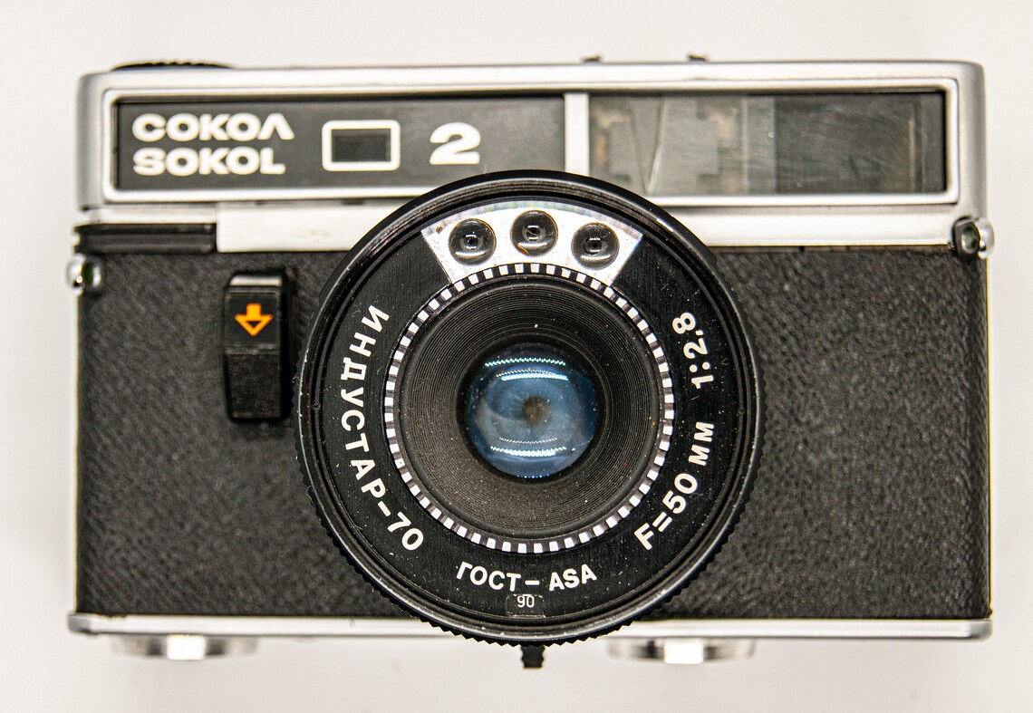 RUSSIAN FILM CAMERA sokol 2 With a fixed lens Industar70