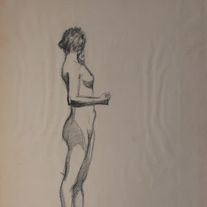 Drawing. Ukrainian artist Lesnitskaya L. 40-27cm graphic paper