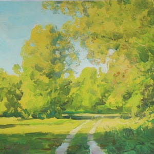 Il commence à faire noir. Artiste ukrainien Nazarenko A. 40-50 cm, huile sur carton, 1986