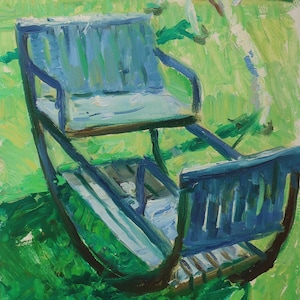 Kachelya. Artiste ukrainienne Hitrova T. 49-35 cm, huile sur carton, années 1970