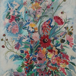 Still life. Original painting by Ukrainian artist Ganja P. 60-50 cm, oil on canvas, 1997 year