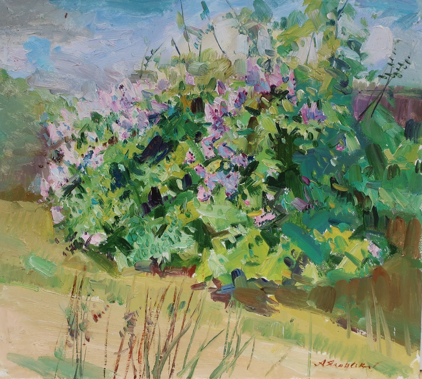 ライラック。ウクライナの芸術家ヤランスキー A. 42-48 cm、ハード