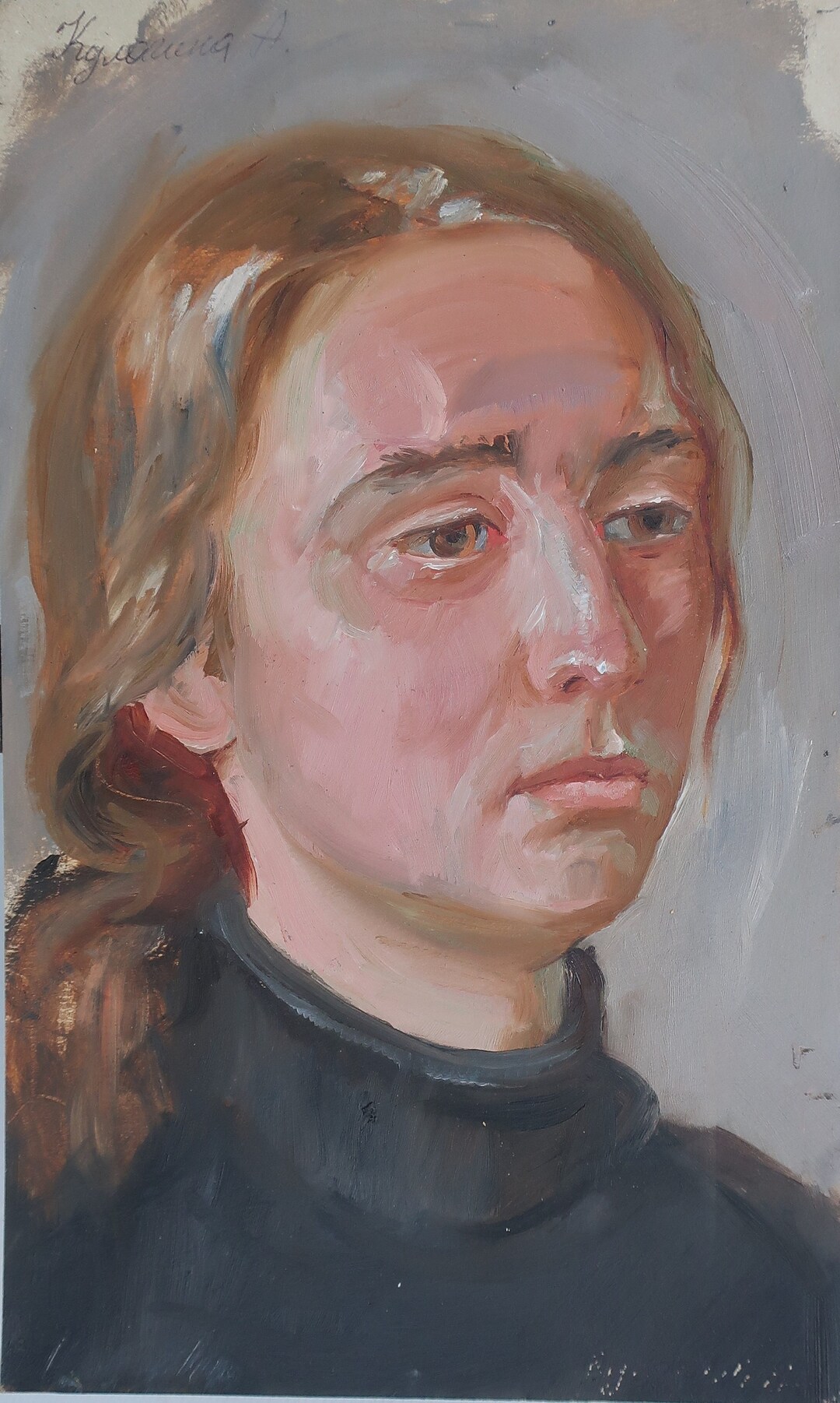 Portrait of a Girl. Oil Painting Original Ukrainian Artist - Etsy