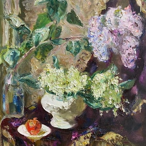 May scents. Oil painting original Ukrainian artist Repka S. 70-60 cm oil on canvas