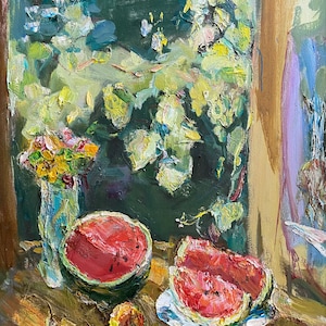 Summer solstice. Oil painting original Ukrainian artist Repka S. 80-70 cm oil on canvas