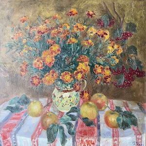 Chernobrivtsi. Oil painting original Ukrainian artist Repka V. 60-60 cm oil on canvas 1994year