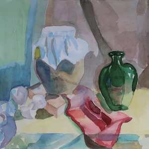 Natura morta. Artista ucraino Shpakovsky 31-46 cm carta acquerello