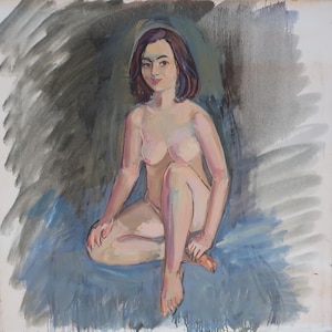 Nude.Ukrainian artist Ganja P. 59-59 cm, oil on canvas