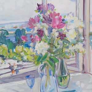 Still life. Original painting by Ukrainian artist Ganzha P. 65-60 cm, oil on canvas