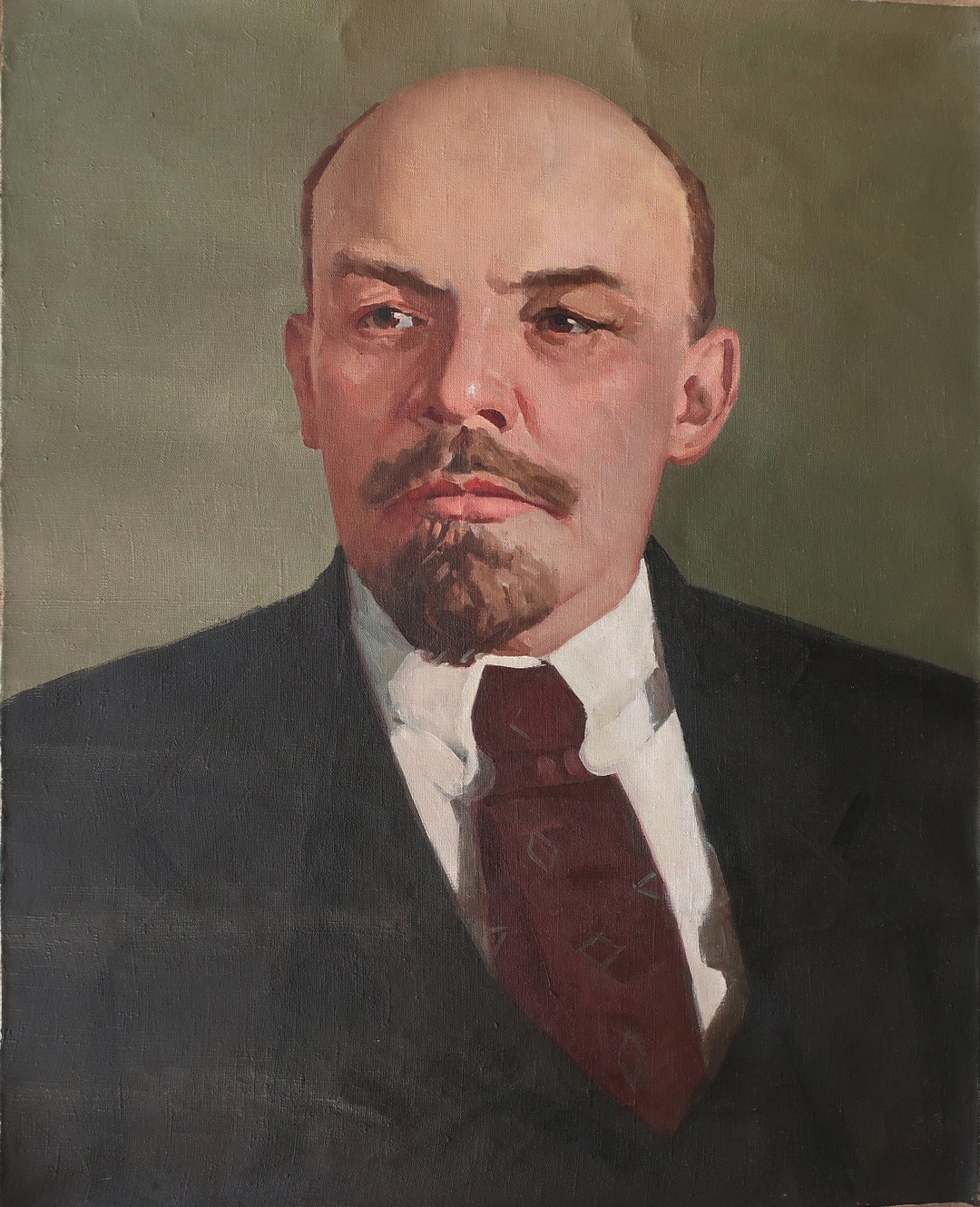 Portrait of Lenin. Oil Painting Original Ukrainian Artist Soroka A. 98 ...