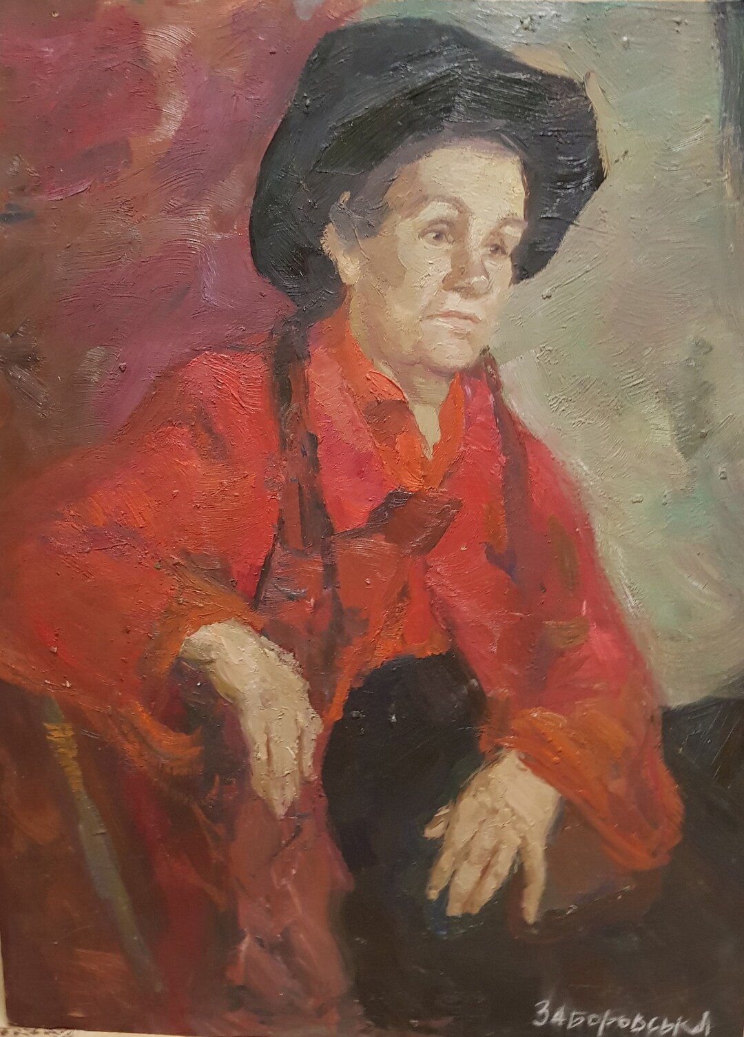 Portrait of a Woman. Oil Painting Original by Ukrainian Artist ...