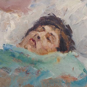 Sueño. Pintura original del artista ucraniano Zakharov A. 23-33 cm, óleo sobre cartón.