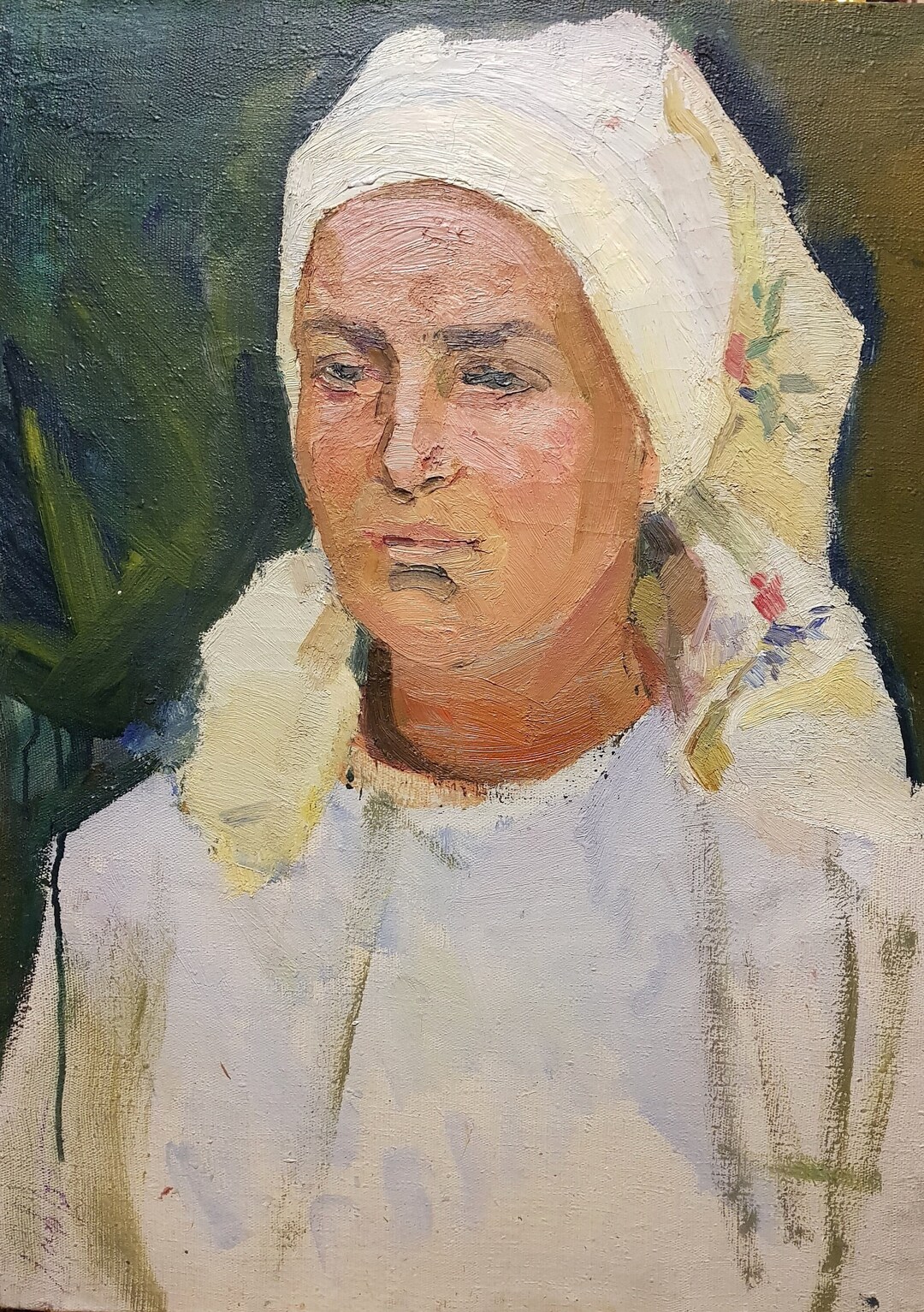 Portrait of a Woman. Oil Painting Original Ukrainian Artist Lavrinenko ...