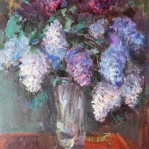 Naturaleza muerta. Pintura al óleo original del realismo socialista del artista ucraniano Lavrinenko V. 40-30 cm óleo sobre lienzo cartón