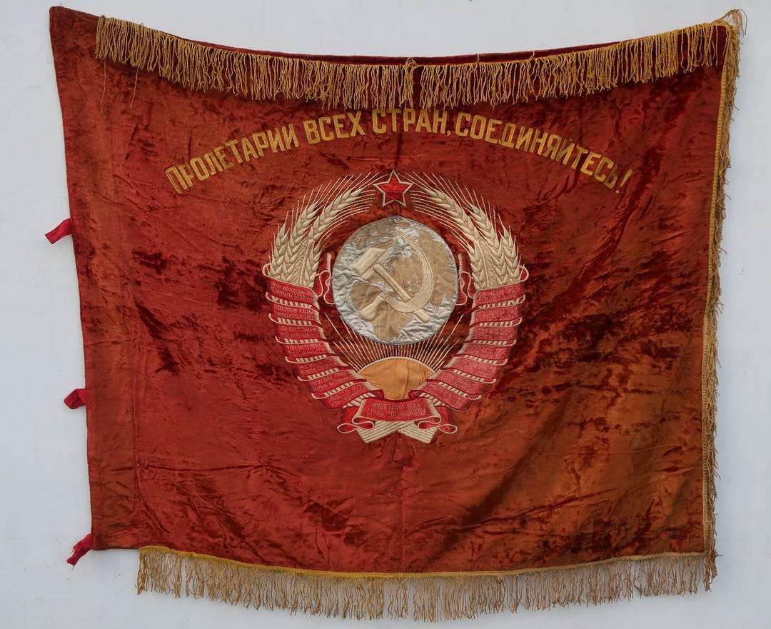 USSR Banner Etsy