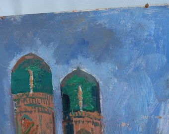 チョル・マイナー。ソビエト社会主義リアリズムのアンティーク油絵