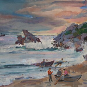 Stormy.Original painting by Ukrainian artist Ganja T. 45-60 cm, oil on canvas