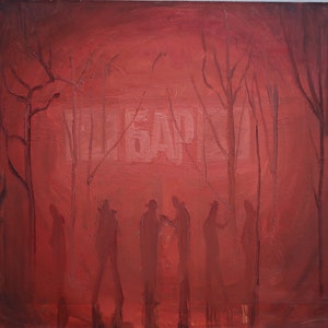 Pintura al óleo del artista ucraniano Chernikov N. 39-49 cm cartón óleo década de 1980