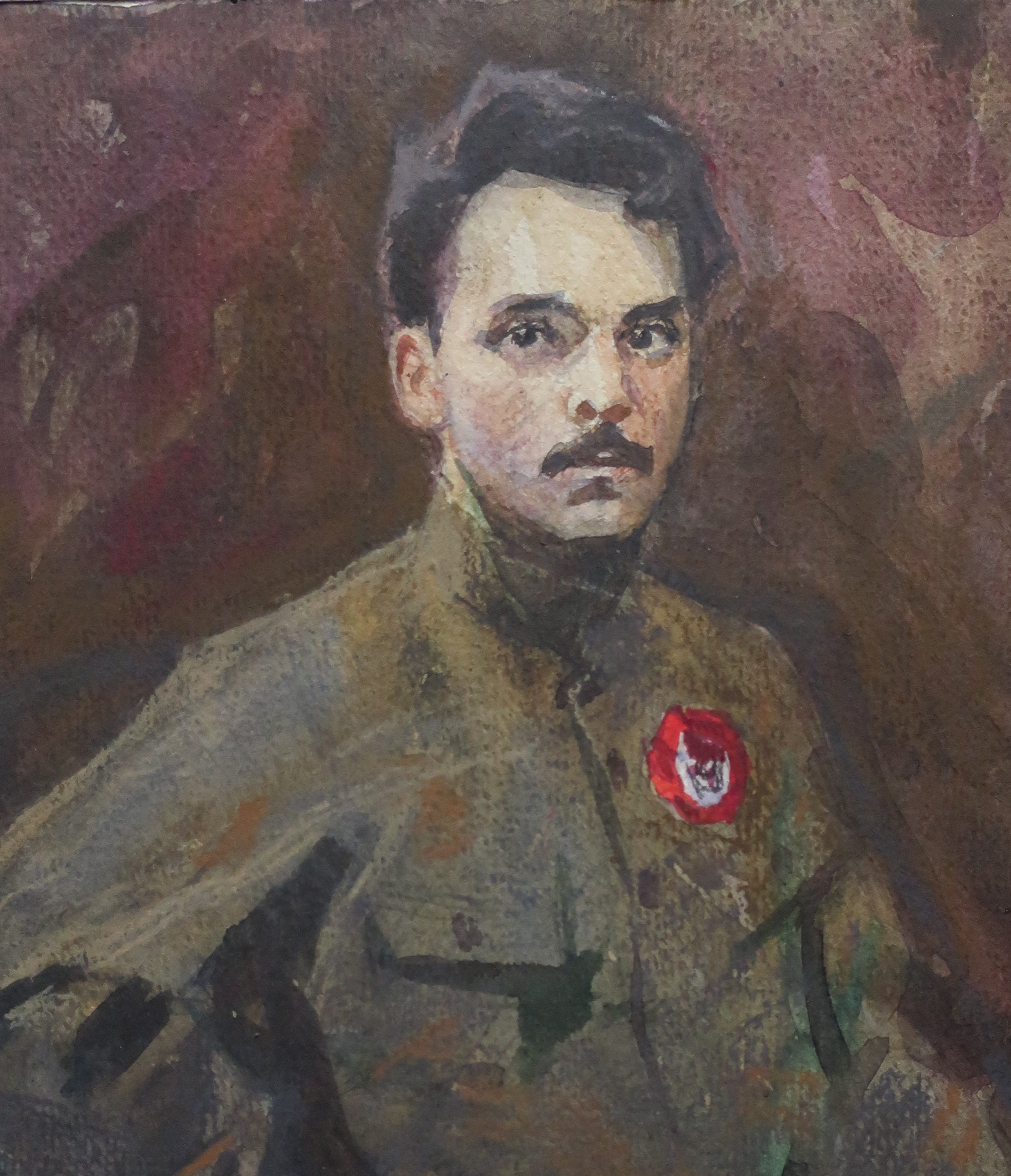 Retrato de un hombre. Pintura al óleo original Realismo | Etsy