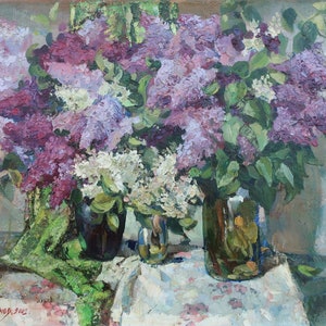 Still life. Oil painting original by Ukrainian artist Voziyanov A. 50-61 cm oil on canvas 2001year