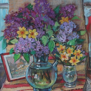 Still life.Original painting by Ukrainian artist Chernova N. 50-40 cm, oil on canvas