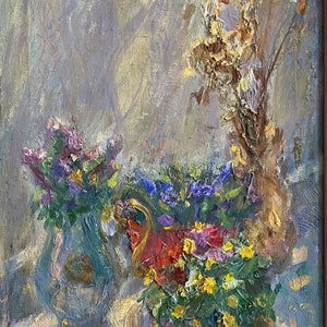 In golden light. Oil painting original Ukrainian artist Repka S. 79-48 cm oil on canvas