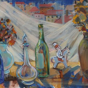 Autumn.Original painting by Ukrainian artist Ganja T. 44-70 cm, oil on canvas