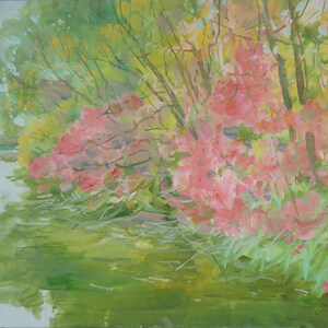 L'automne arrive. Artiste ukrainien Nazarenko A. 25-40 cm, huile sur carton