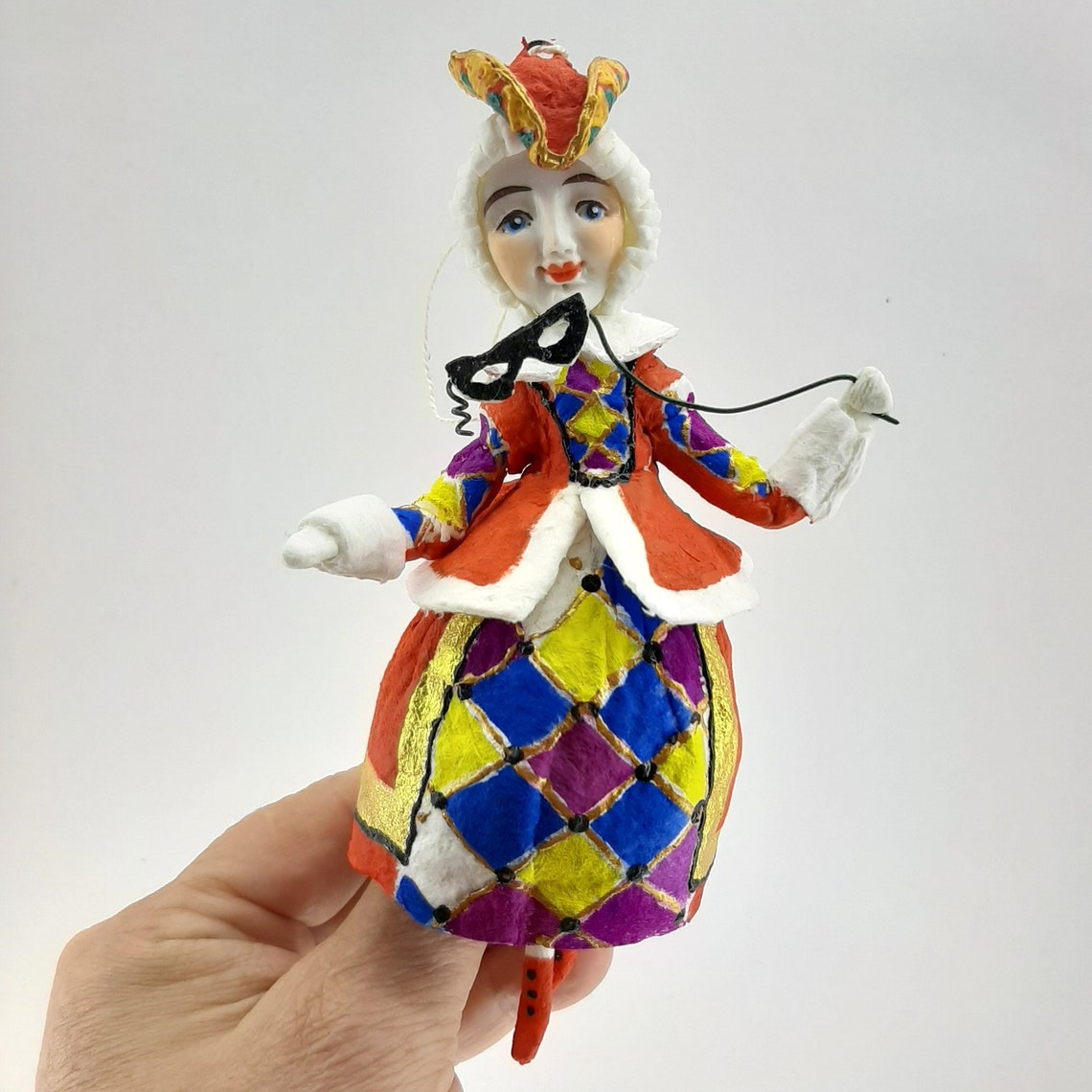 Jester Doll Cute clown dollHanging toys Artist dolls Handmade Etsy