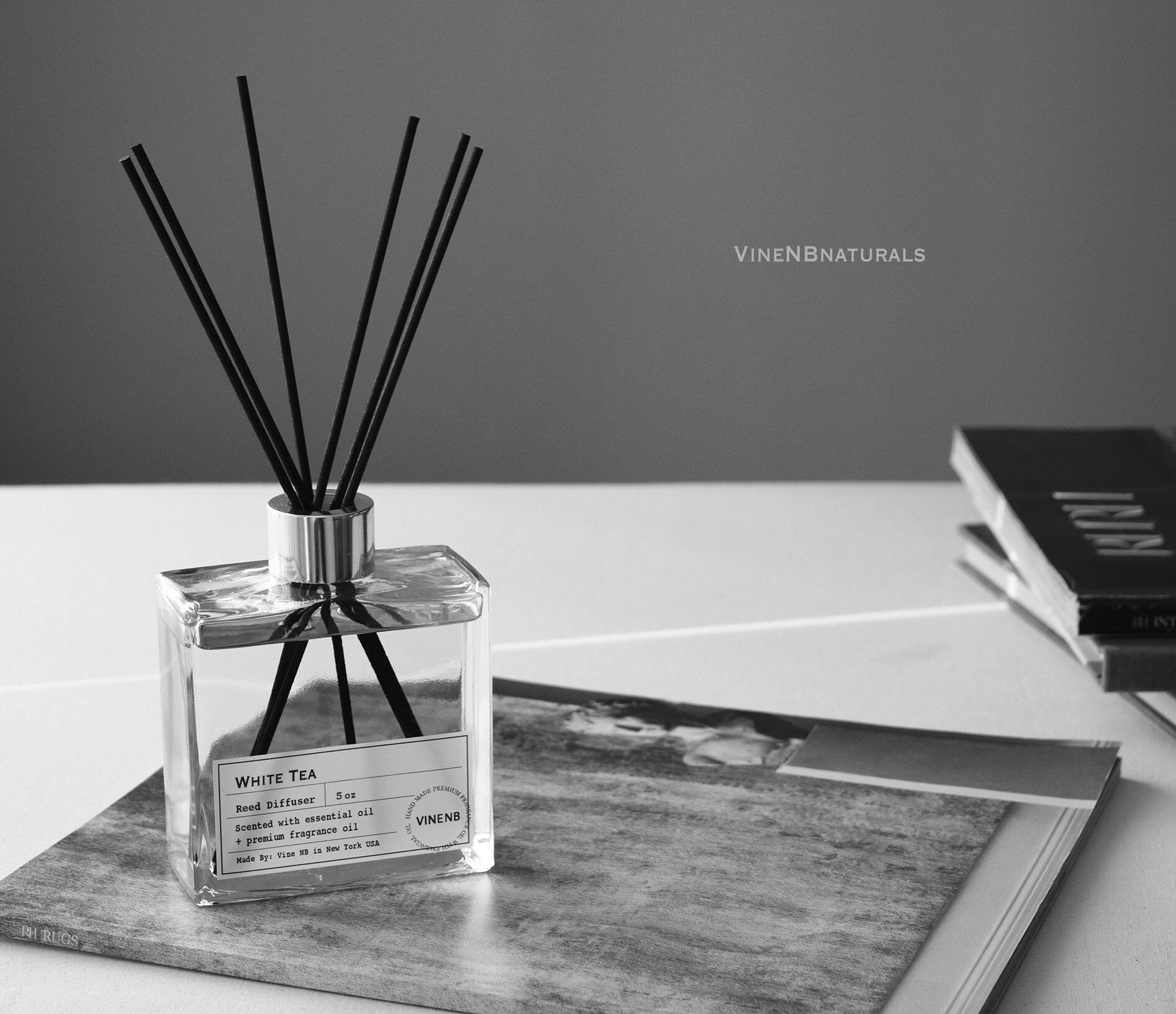 White Tea Reed Diffuser Scented Reed Diffuser Premium Etsy