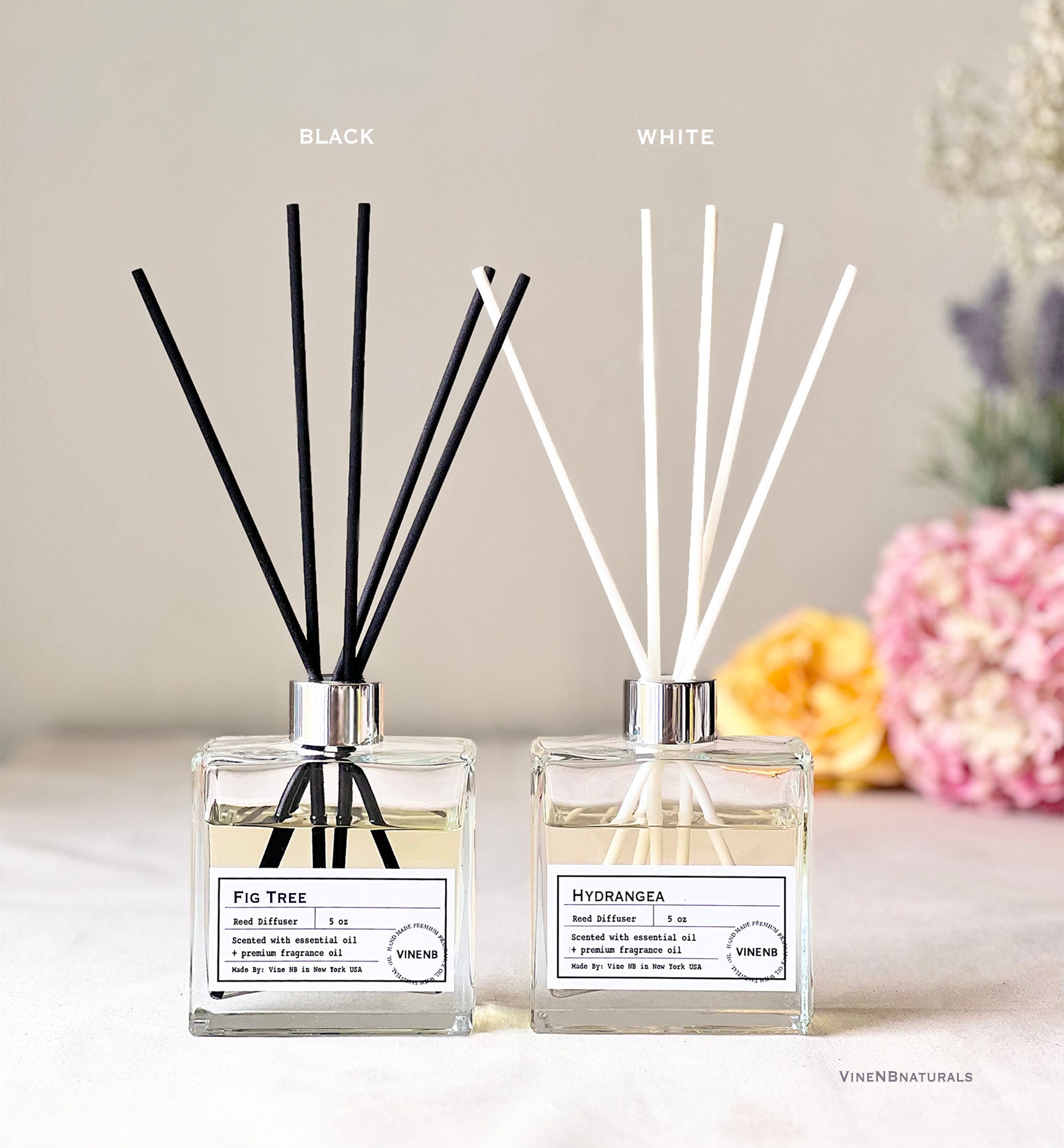 White Tea Reed Diffuser Scented Reed Diffuser Premium Etsy