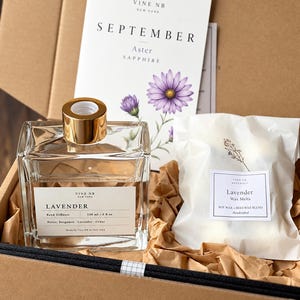 Birth Month Reed Diffuser Gift Set,  Story Card, Optional Wax Melts, Birthday Gift