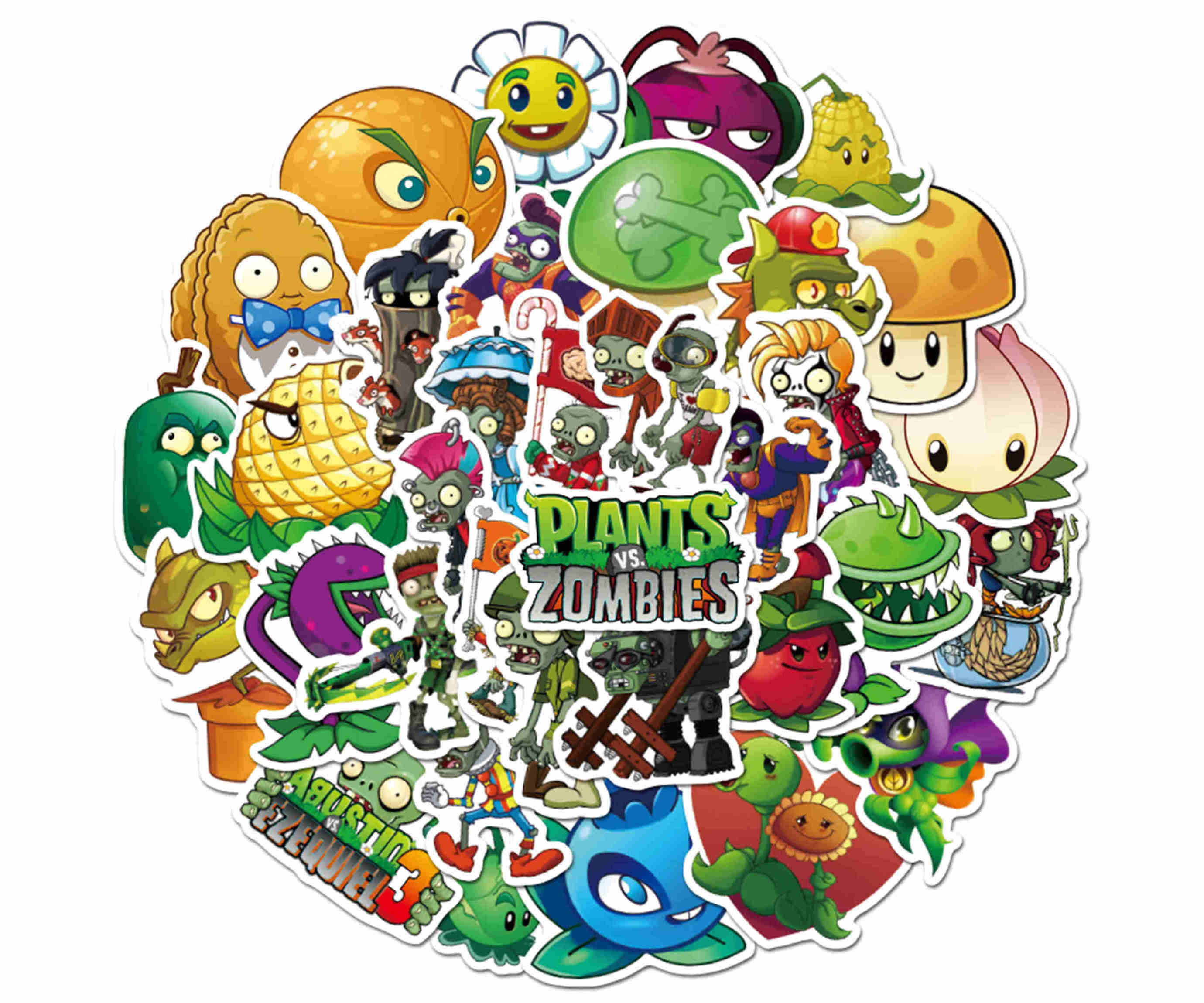 50 PCS Plants VS Zombies Stickers Pack kann zum Auto Etsy