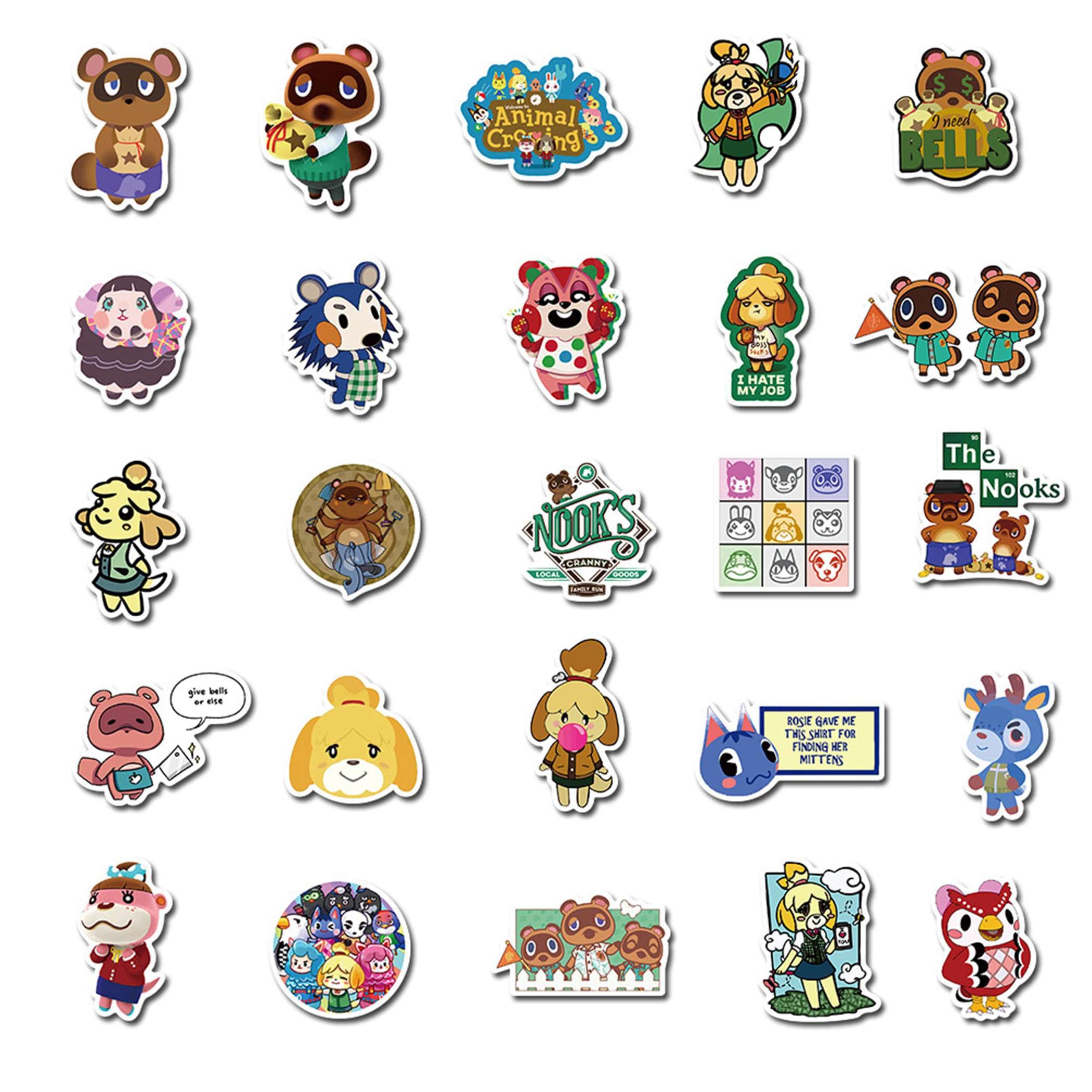 50 PCS Game Animal Crossing Pack Stickers Pack Cute Pet Etsy