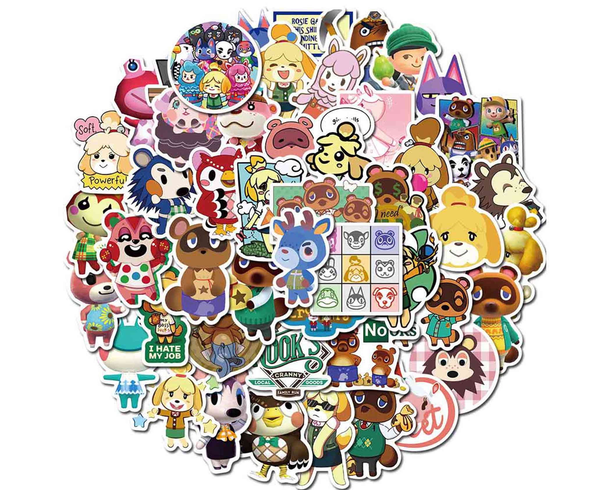 50 PCS Game Animal Crossing Pack Stickers Pack Cute Pet Etsy