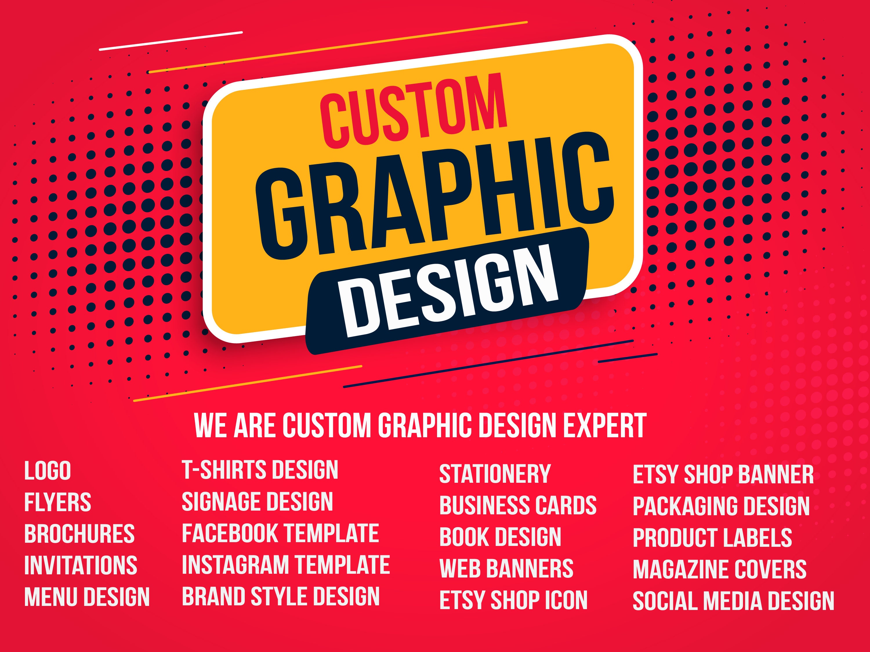 Custom design Graphic Designer Custom Graphic Design | Etsy
