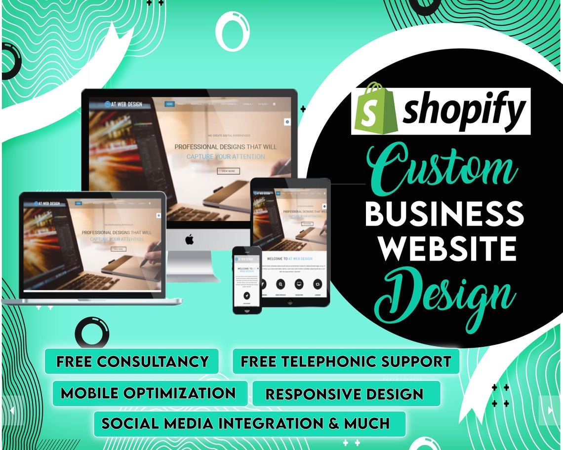 Custom Shopify Website Design: Ecommerce Store Theme - Etsy