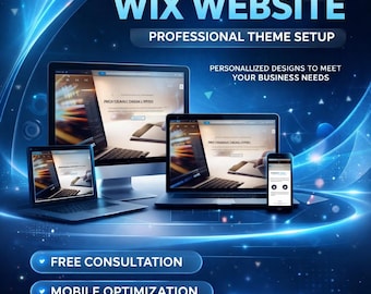 Customized Wix Studio Website Theme Setup, Custom wix website