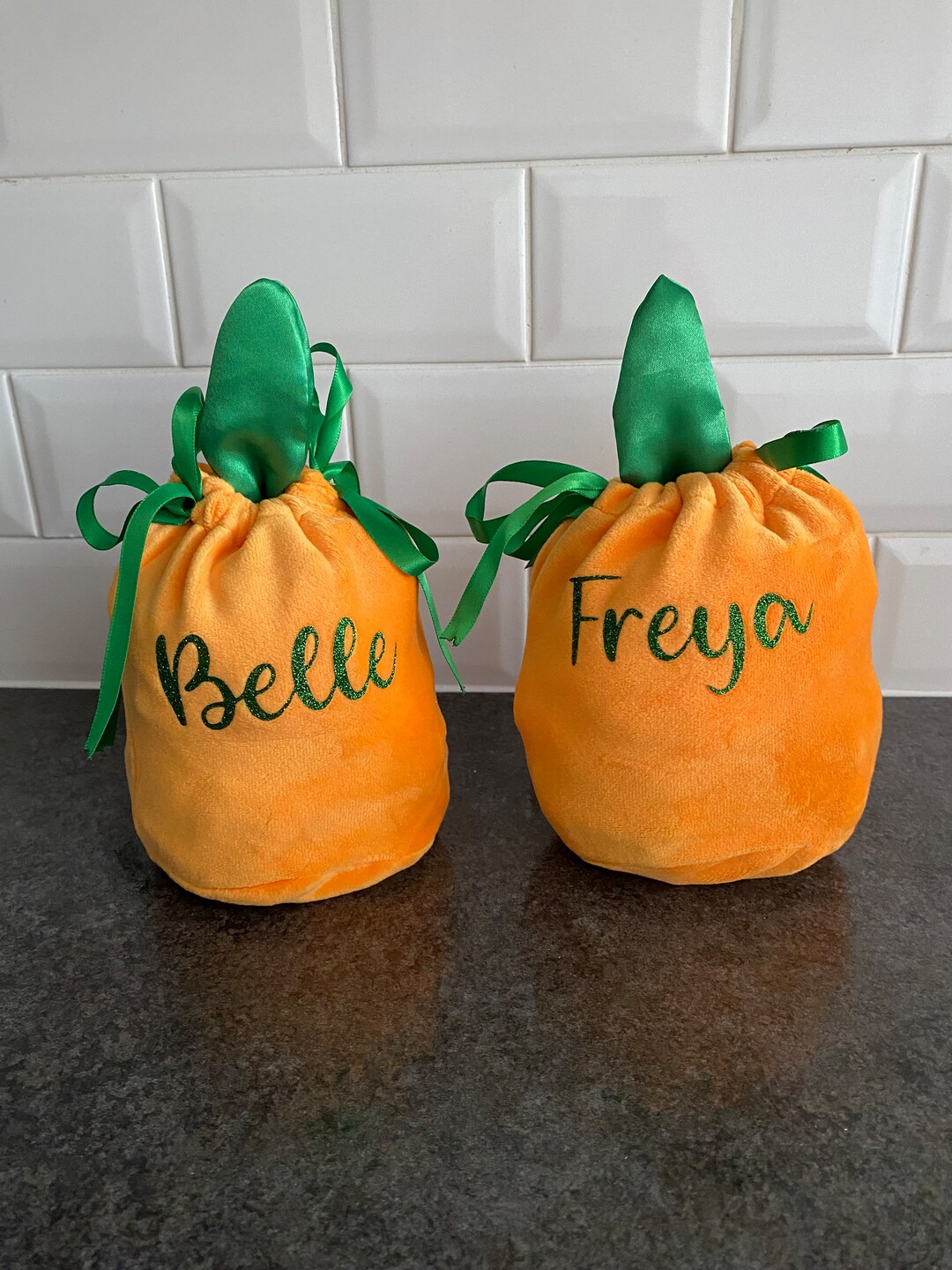 Halloween Treat Bag Pumpkin Treat Bag Trick or Treat Etsy