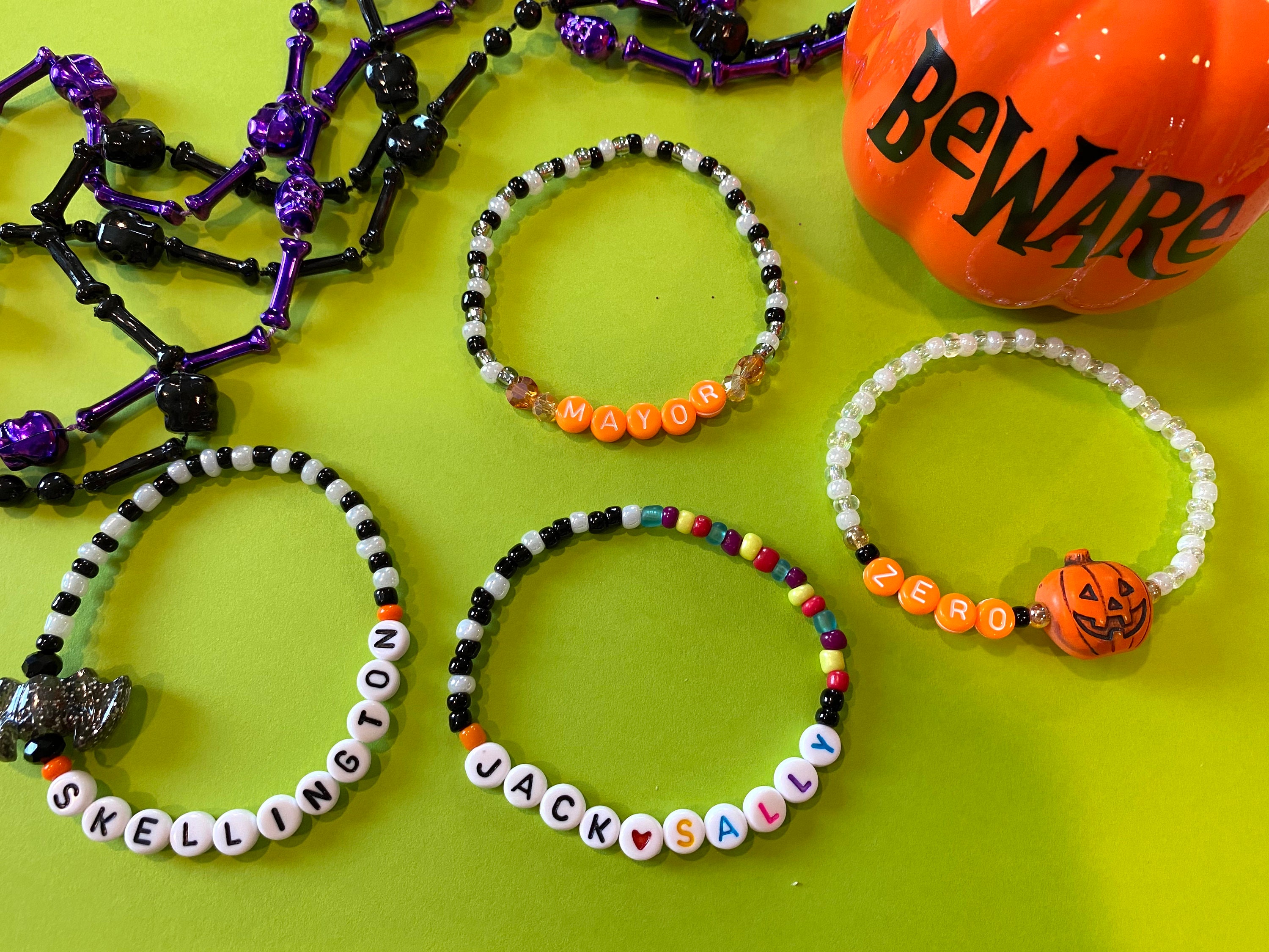 Nightmare Before Christmas Spooky Bracelets Stackable Etsy
