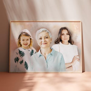 Personalized Digital Memorial Photo Edit Add Loved One To Family Picture Custom Remembrance Gift Portrait Tribute From Separate Photos