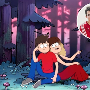 Custom Gravity Falls Cartoon Portrait, Personalized Family Illustration, Unique GF Artwork, Custom Animated-Style Drawing, Fun Gift for Kids