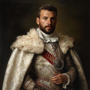 Personalized Renaissance Portrait, Custom Royal Prince Painting, Historical Art Gift for Him, Regal Custom Royal Portrait, Historical Prince