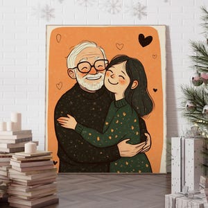 Custom Family Portrait, Minimalist Couple Portrait, Custom Couple Portrait, Custom illustration, Couples Portrait with Pet, Cute Portrait