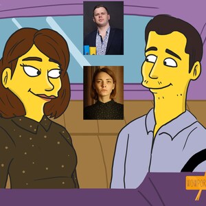 Custom YELLOW Character Couple Portrait / yellow portrait / cartoon portrait / couple portraits / couple portrait gift / couple illustration