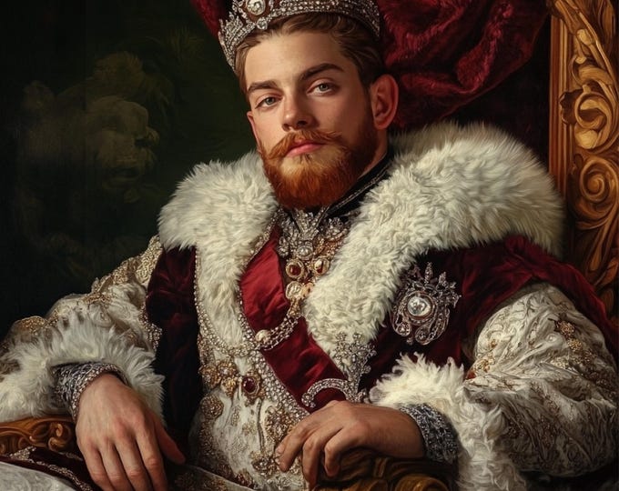 Renaissance Custom Portrait, Personalized Royal Portrait from Photo, Renaissance Historical Portrait, Men Women Portrait, Human Portrait