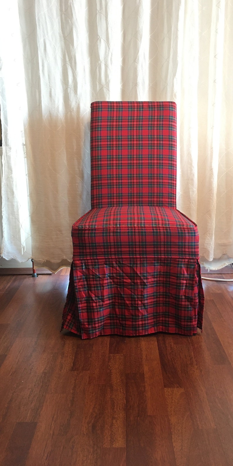 IKEA Henriksdal Chair Slipcover.pure Cotton Slipcover for IKEA Henriksdal Chair.plaid Chair