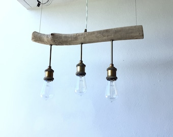 Driftwood Chandelier with solid stems