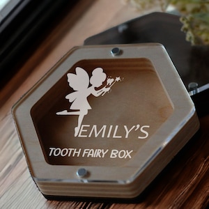 Custom Baby Tooth Box Keepsake | Engraved Tooth Holder For Kids | Personalized Milk Tooth Box| Tooth Fairy Box | Wooden Tooth Storage Box