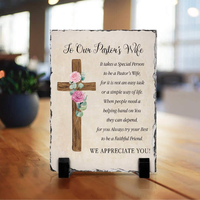 Pastor's Wife Appreciation Slate Plaque to Our Etsy